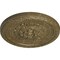 Ekena Millwork Palmetto Ceiling Medallion, Hand-Painted Mississippi Mud Crackle, 11 1/2"OD x 1"P CM11PAMMC - alternate 2